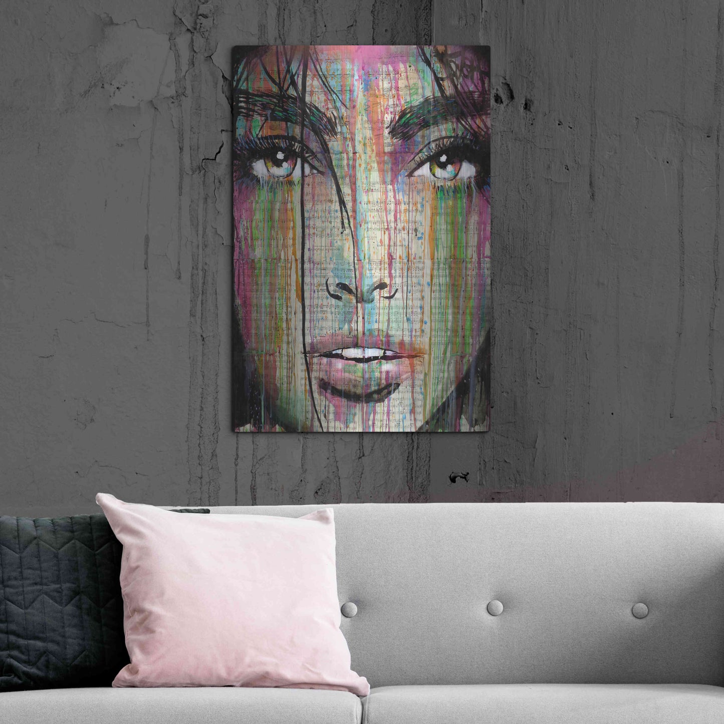 Luxe Metal Art 'Dark Kisses' by Loui Jover, Metal Wall Art,24x36