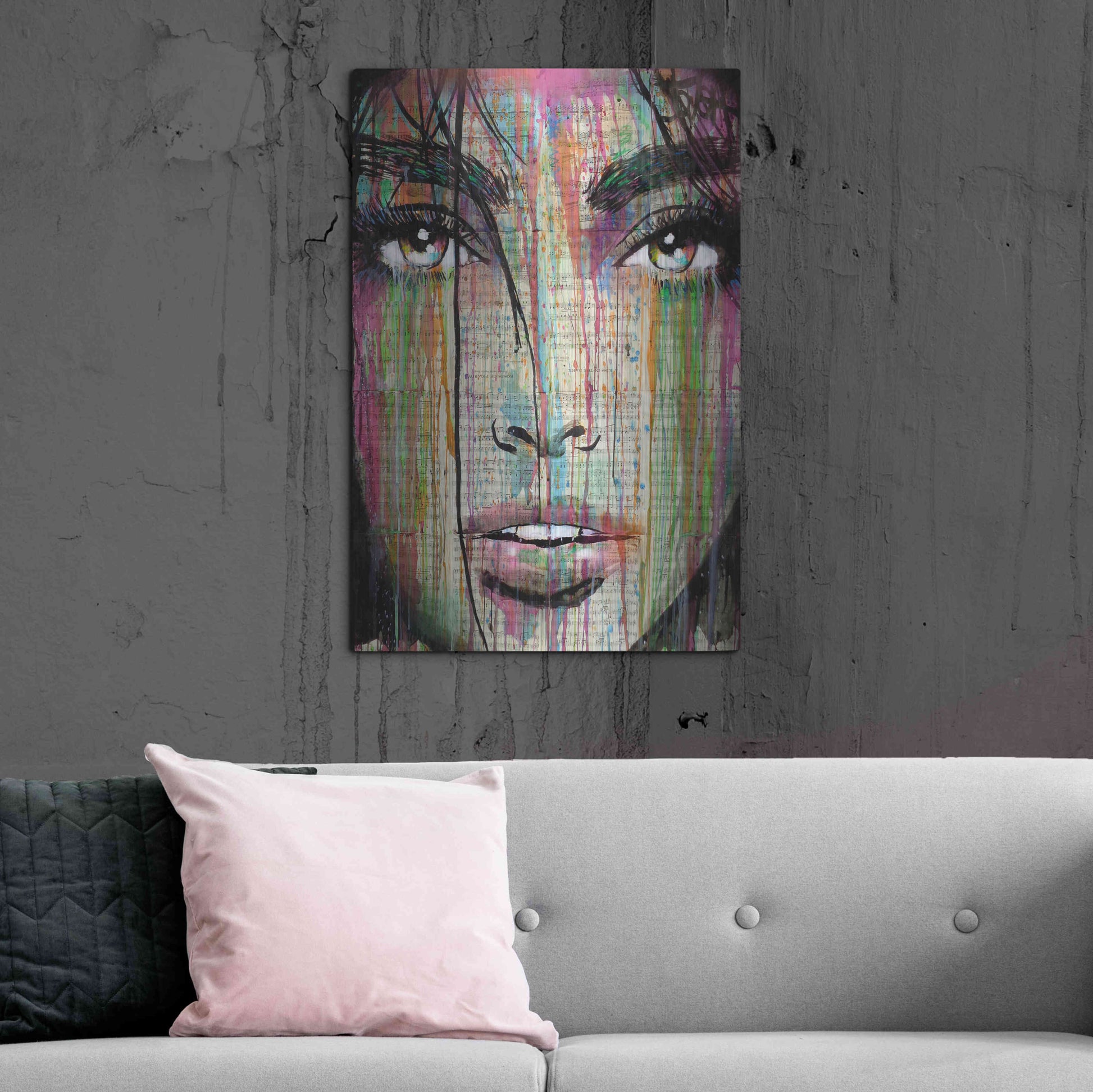 Luxe Metal Art 'Dark Kisses' by Loui Jover, Metal Wall Art,24x36