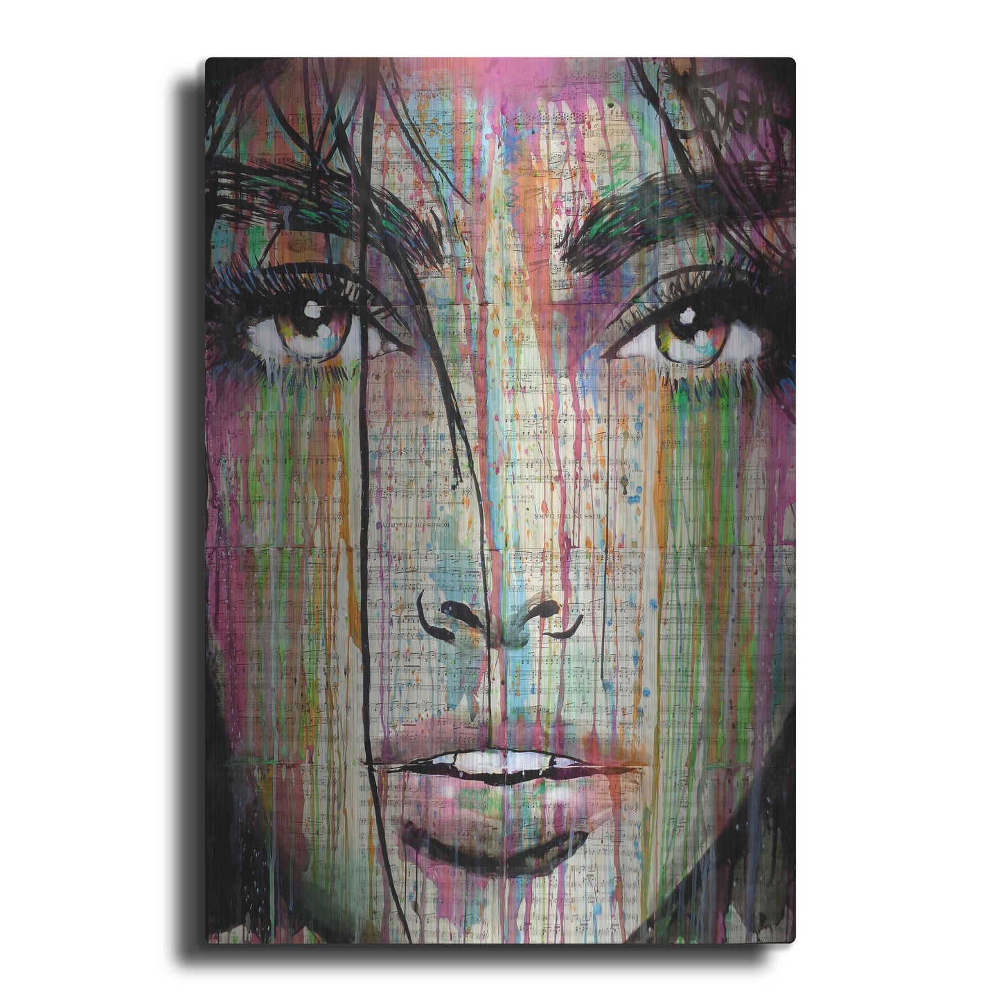 Luxe Metal Art 'Dark Kisses' by Loui Jover, Metal Wall Art