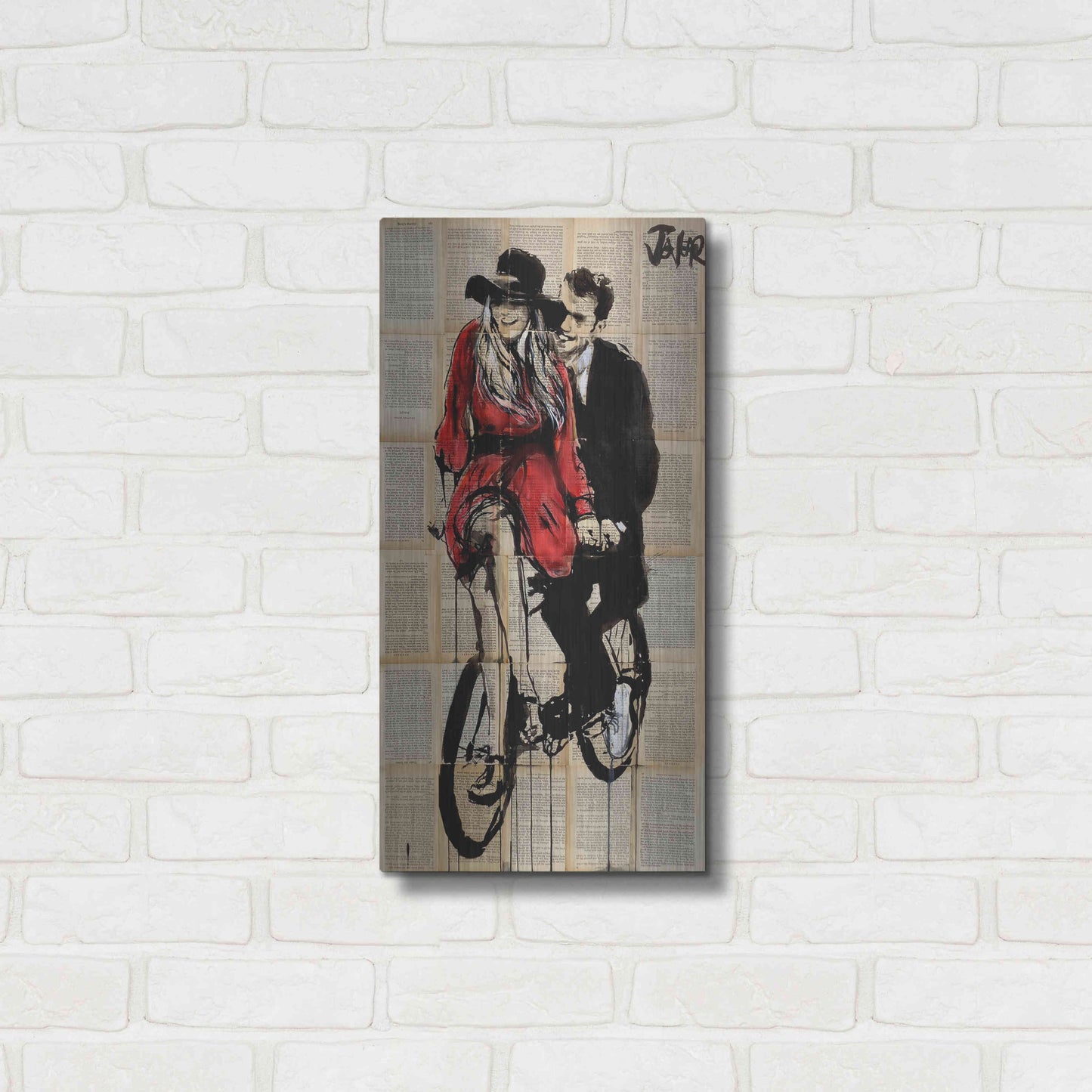 Luxe Metal Art 'Days In Bliss' by Loui Jover, Metal Wall Art,12x24