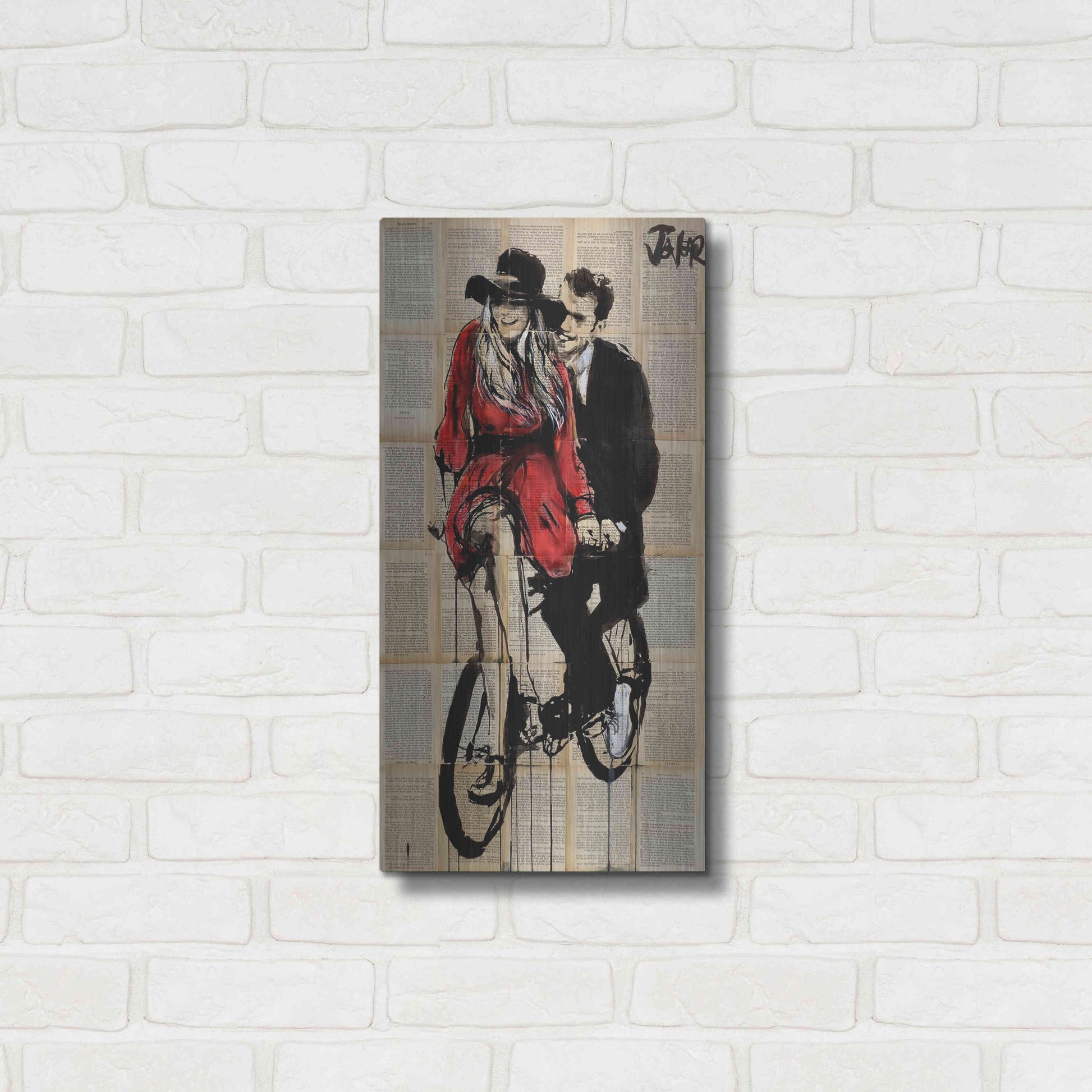 Luxe Metal Art 'Days In Bliss' by Loui Jover, Metal Wall Art,12x24