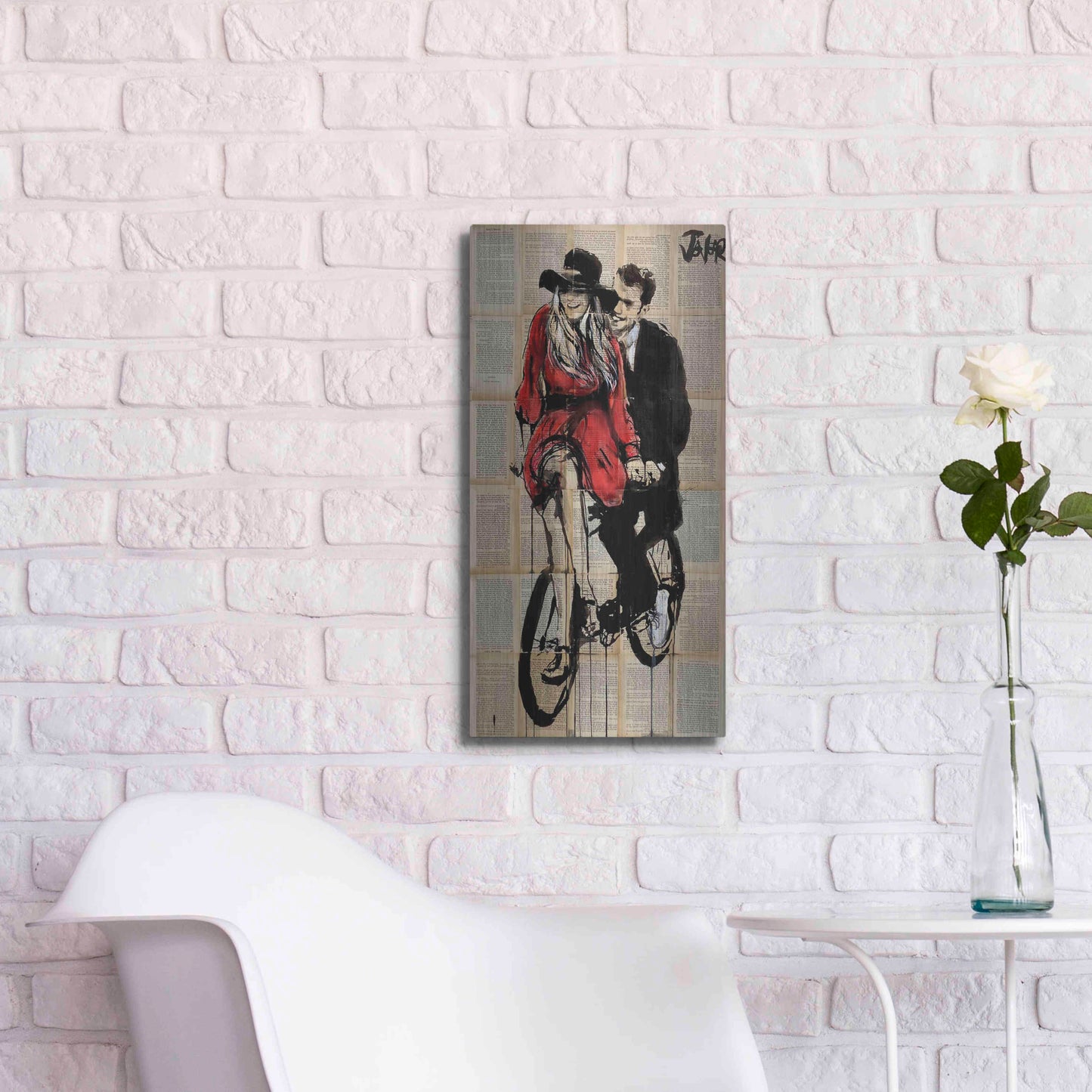 Luxe Metal Art 'Days In Bliss' by Loui Jover, Metal Wall Art,12x24