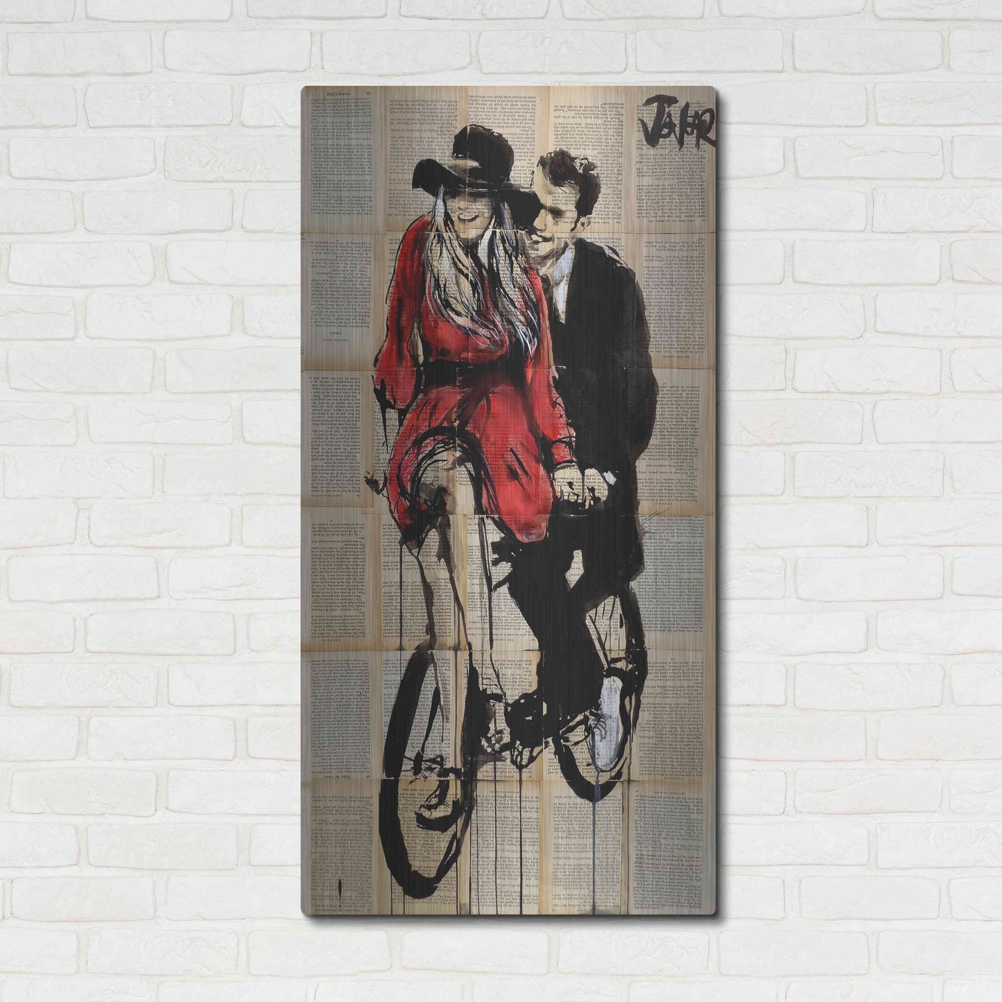 Luxe Metal Art 'Days In Bliss' by Loui Jover, Metal Wall Art,24x48