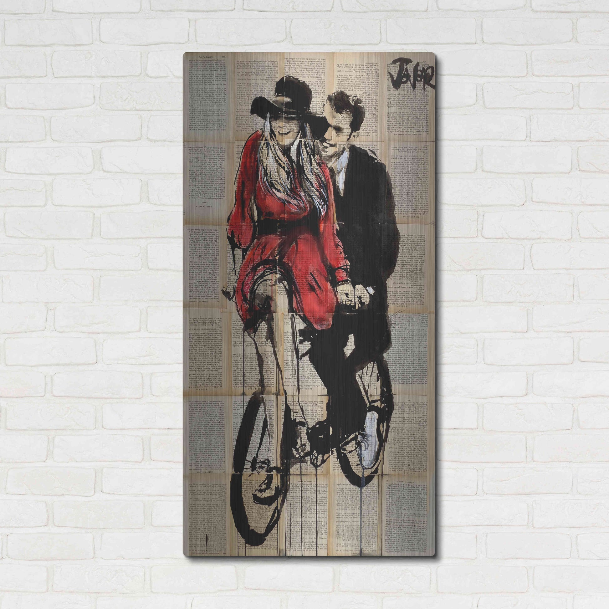 Luxe Metal Art 'Days In Bliss' by Loui Jover, Metal Wall Art,24x48