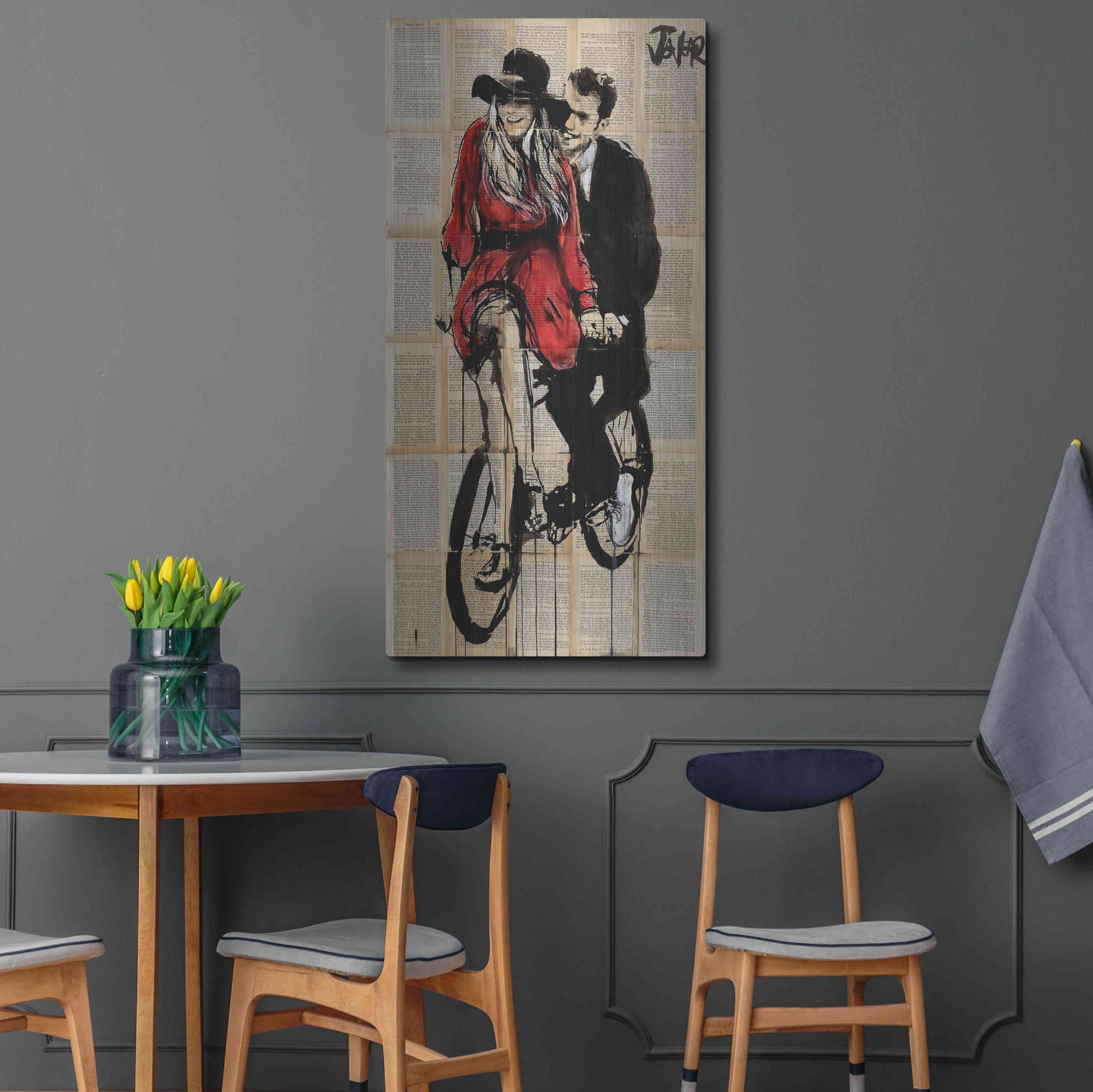 Luxe Metal Art 'Days In Bliss' by Loui Jover, Metal Wall Art,24x48