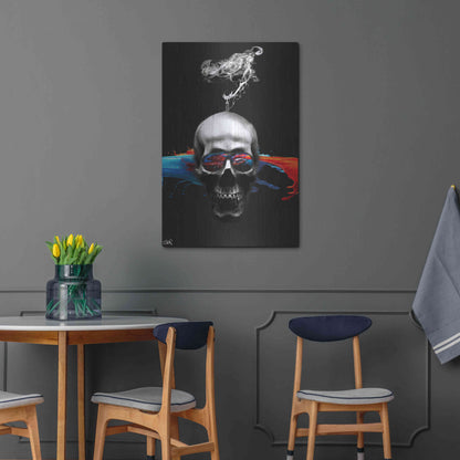 Luxe Metal Art 'Death Logic' by Loui Jover, Metal Wall Art,24x36