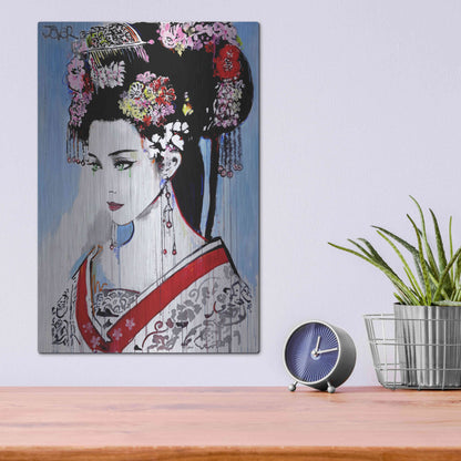 Luxe Metal Art 'Empress' by Loui Jover, Metal Wall Art,12x16