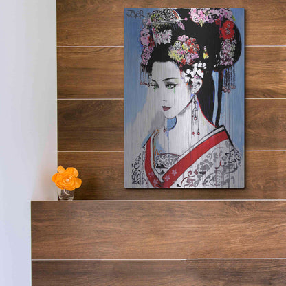 Luxe Metal Art 'Empress' by Loui Jover, Metal Wall Art,12x16