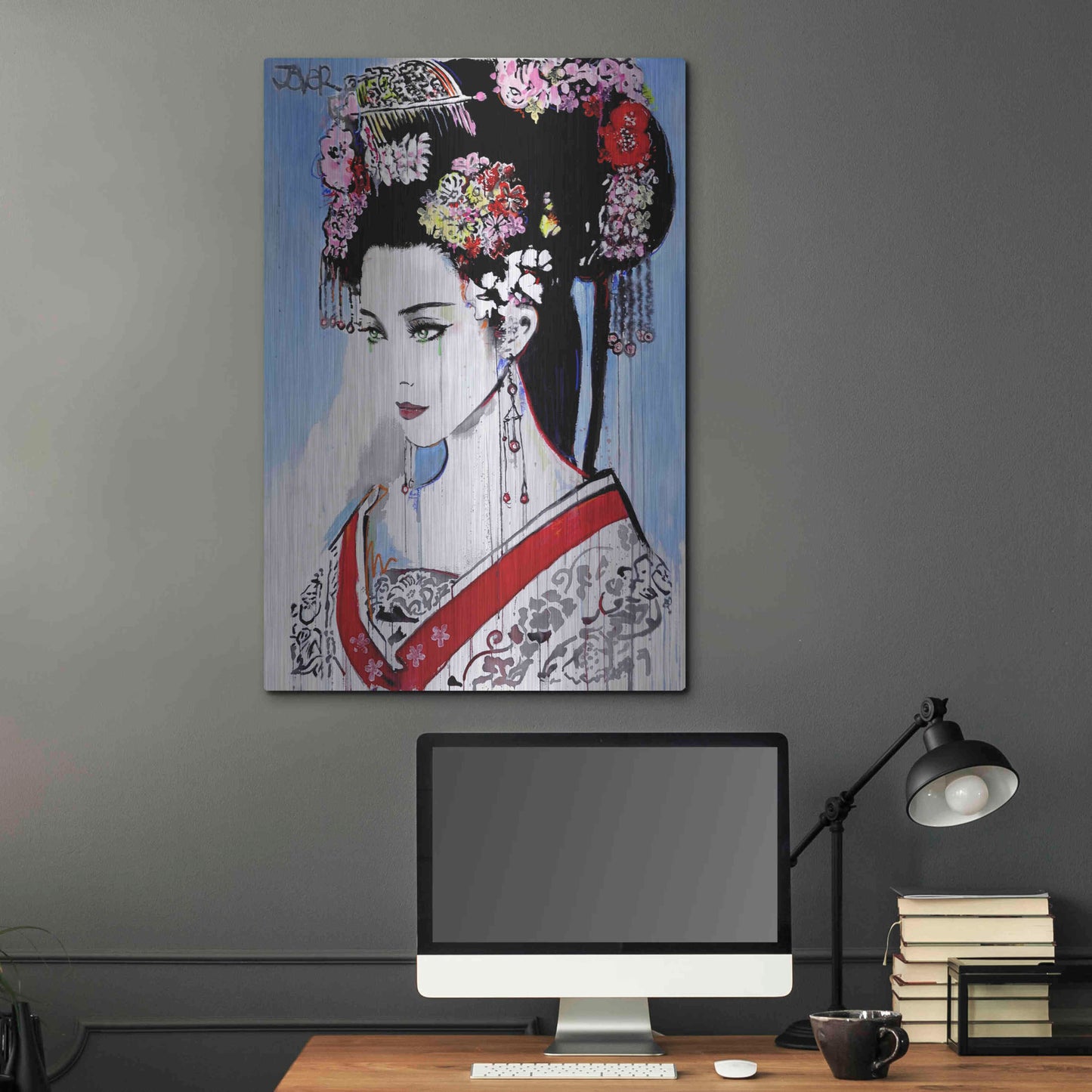 Luxe Metal Art 'Empress' by Loui Jover, Metal Wall Art,24x36