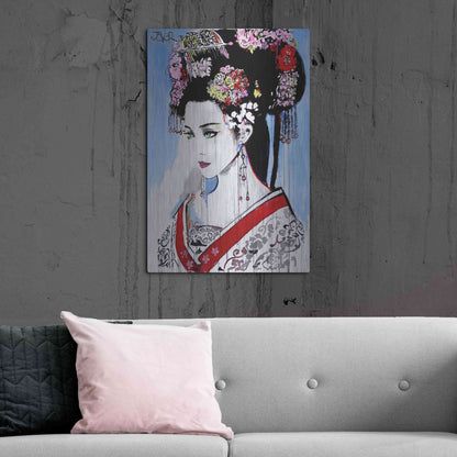Luxe Metal Art 'Empress' by Loui Jover, Metal Wall Art,24x36