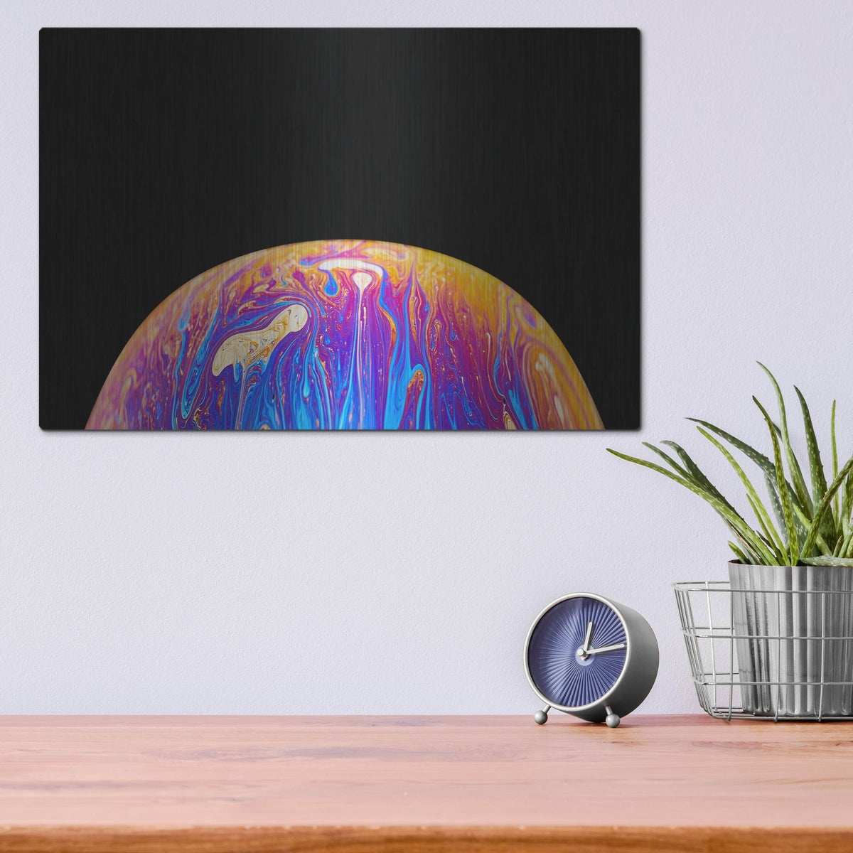Luxe Metal Art 'World Of Color' by Luxe Portfolio, Metal Wall Art,16x12