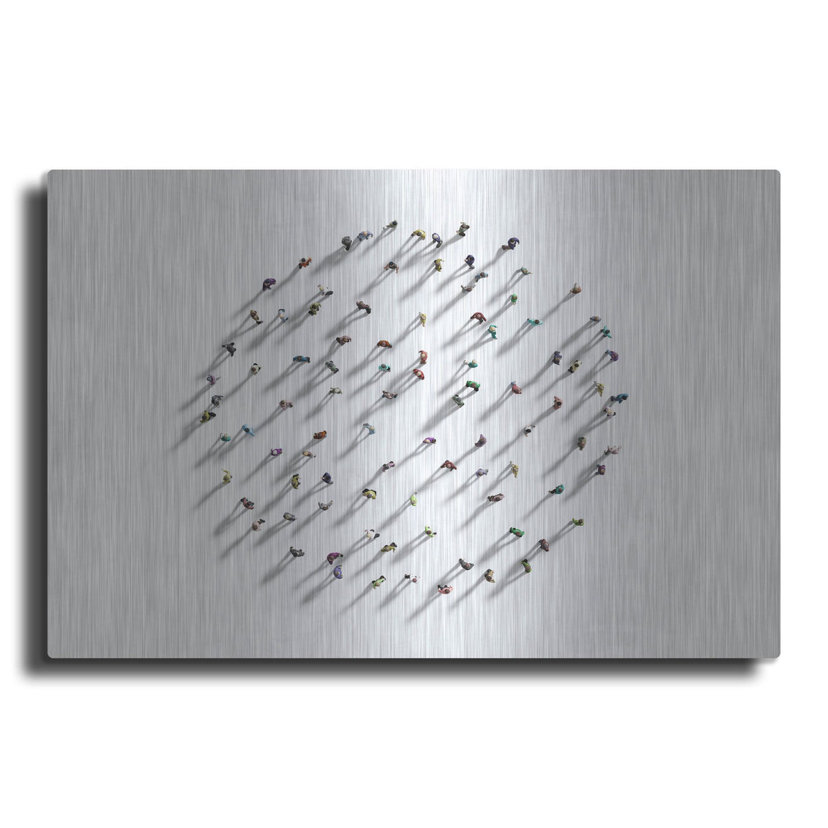 Luxe Metal Art 'Walking In Circles' by Luxe Portfolio, Metal Wall Art