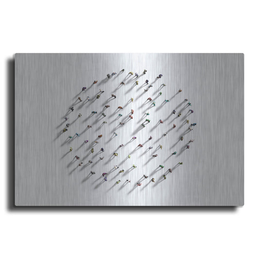 Luxe Metal Art 'Walking In Circles' by Luxe Portfolio, Metal Wall Art