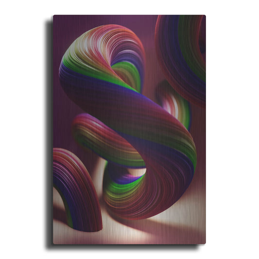 Luxe Metal Art 'Twisty Candyland' by Luxe Portfolio, Metal Wall Art