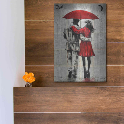 Luxe Metal Art 'Fall' by Loui Jover, Metal Wall Art,12x16