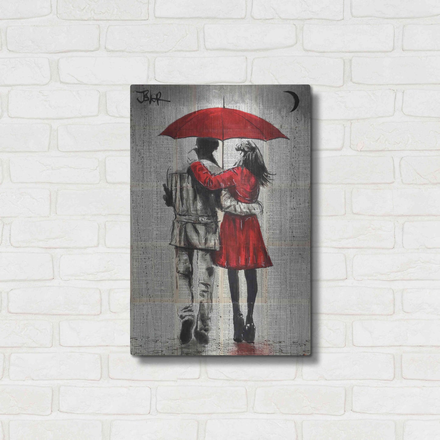 Luxe Metal Art 'Fall' by Loui Jover, Metal Wall Art,16x24