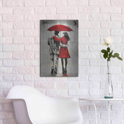 Luxe Metal Art 'Fall' by Loui Jover, Metal Wall Art,16x24