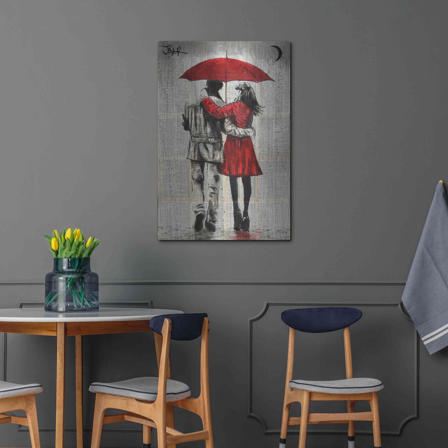 Luxe Metal Art 'Fall' by Loui Jover, Metal Wall Art,24x36