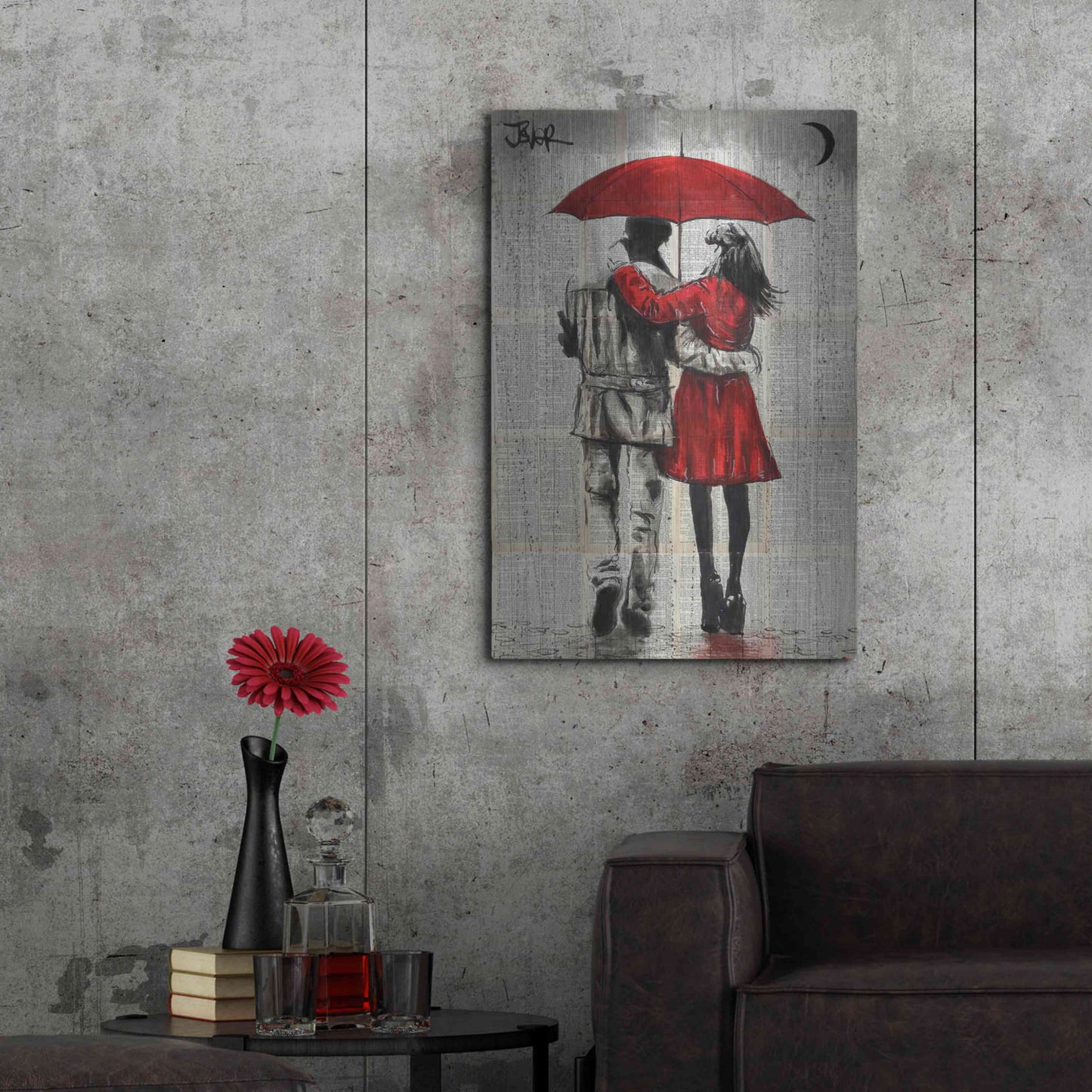 Luxe Metal Art 'Fall' by Loui Jover, Metal Wall Art,24x36