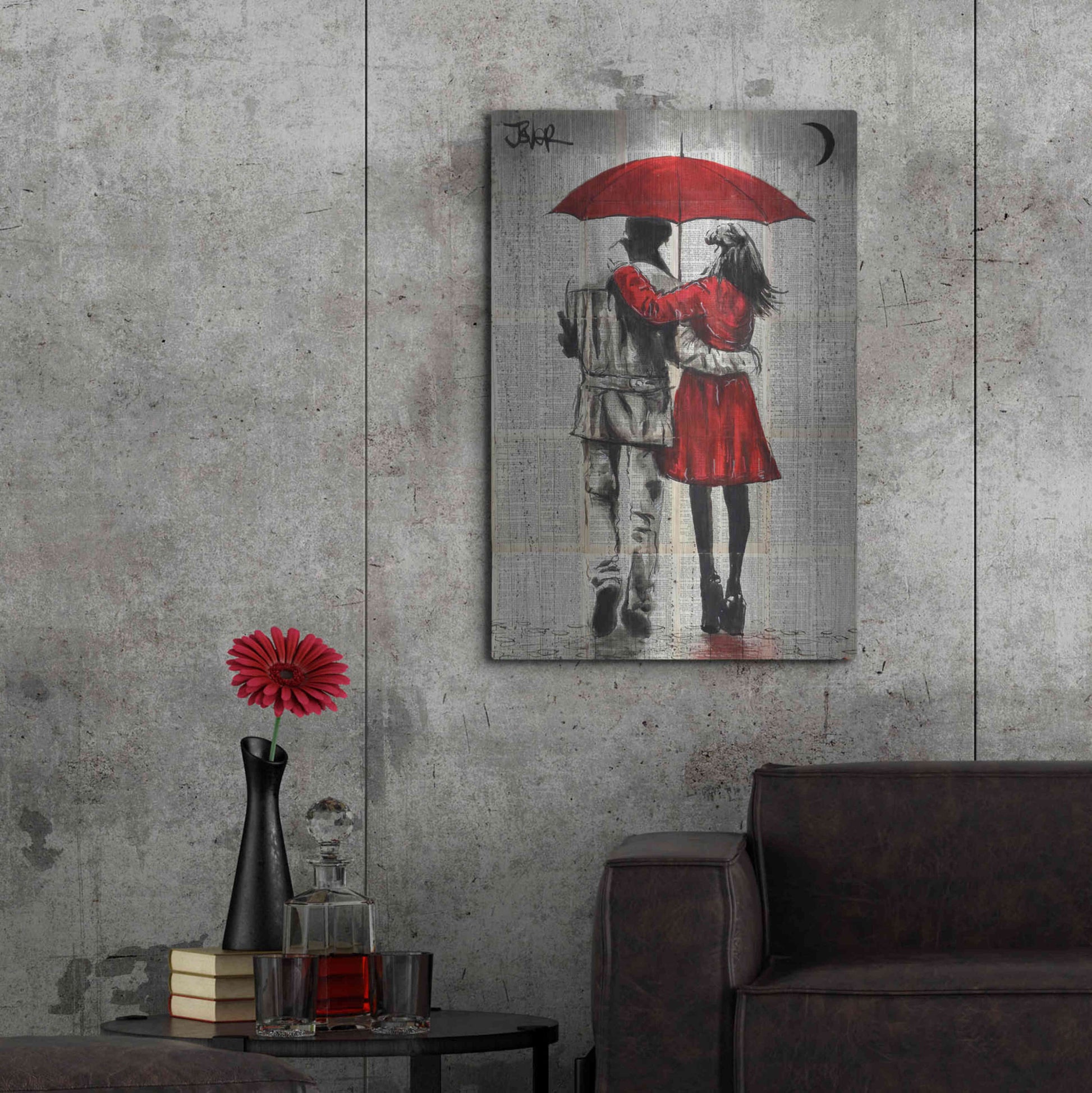 Luxe Metal Art 'Fall' by Loui Jover, Metal Wall Art,24x36