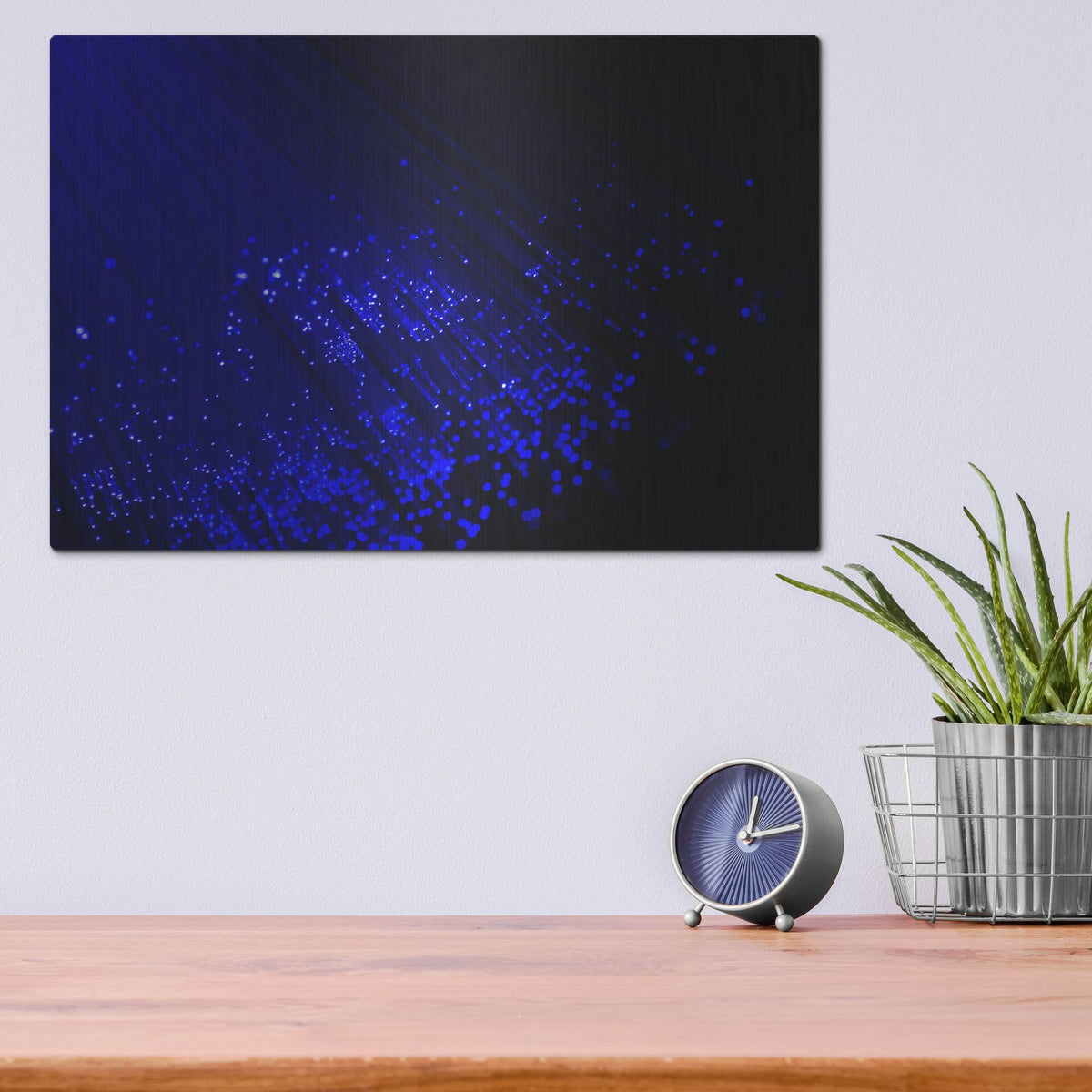 Luxe Metal Art 'Twilight Rain' by Luxe Portfolio, Metal Wall Art,16x12