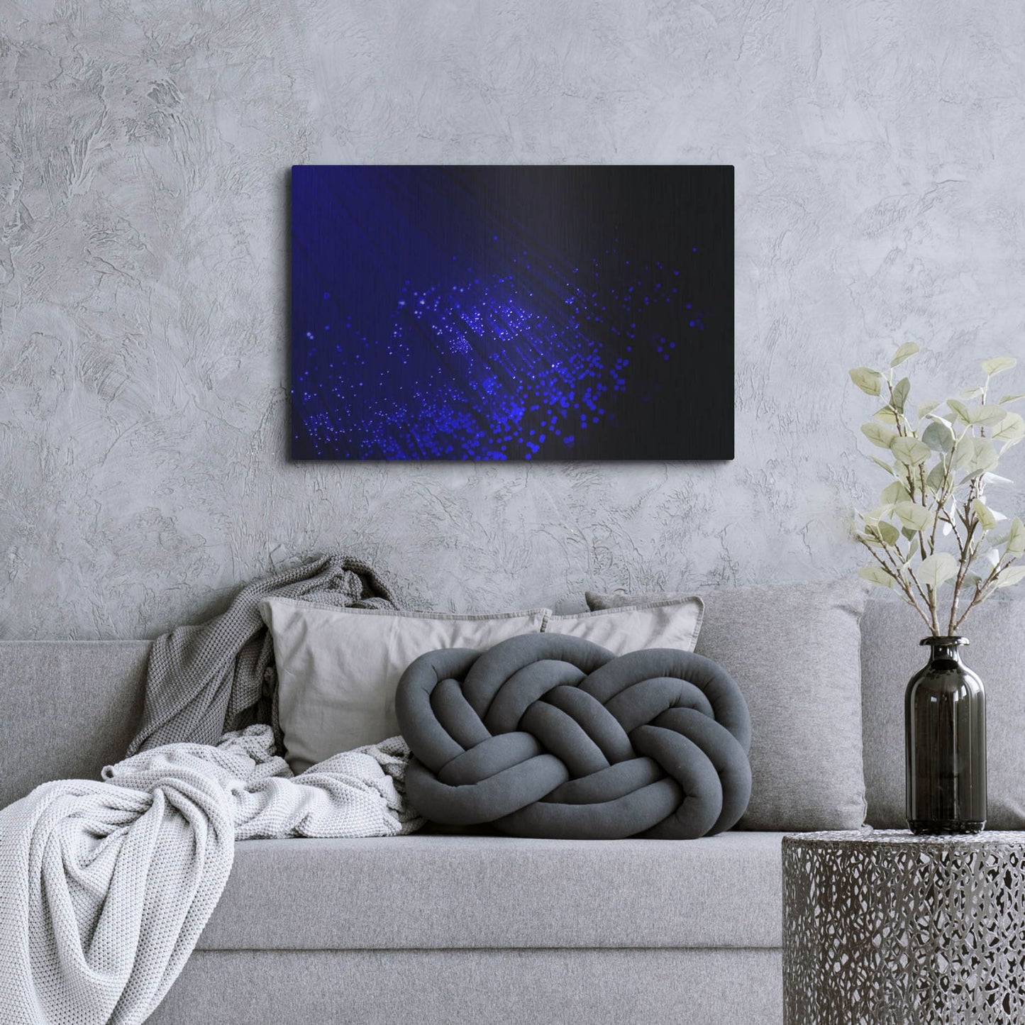 Luxe Metal Art 'Twilight Rain' by Luxe Portfolio, Metal Wall Art,36x24