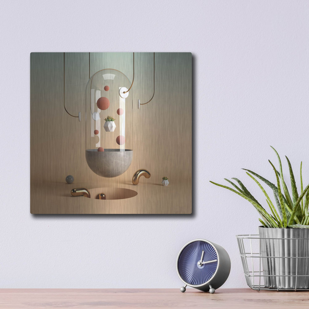 Luxe Metal Art 'Trust The Rx' by Luxe Portfolio, Metal Wall Art,12x12
