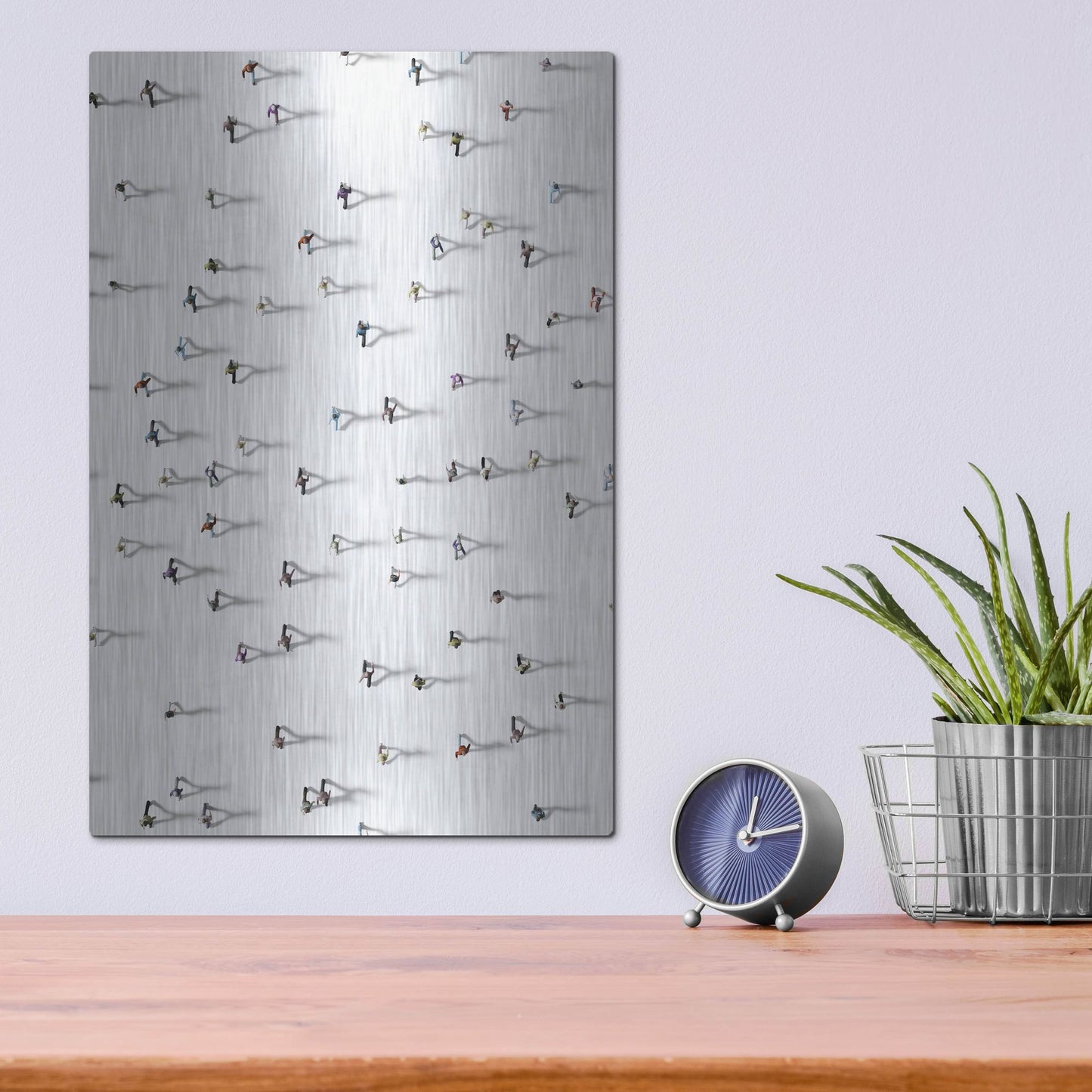 Luxe Metal Art 'Time Passing By' by Luxe Portfolio, Metal Wall Art,12x16