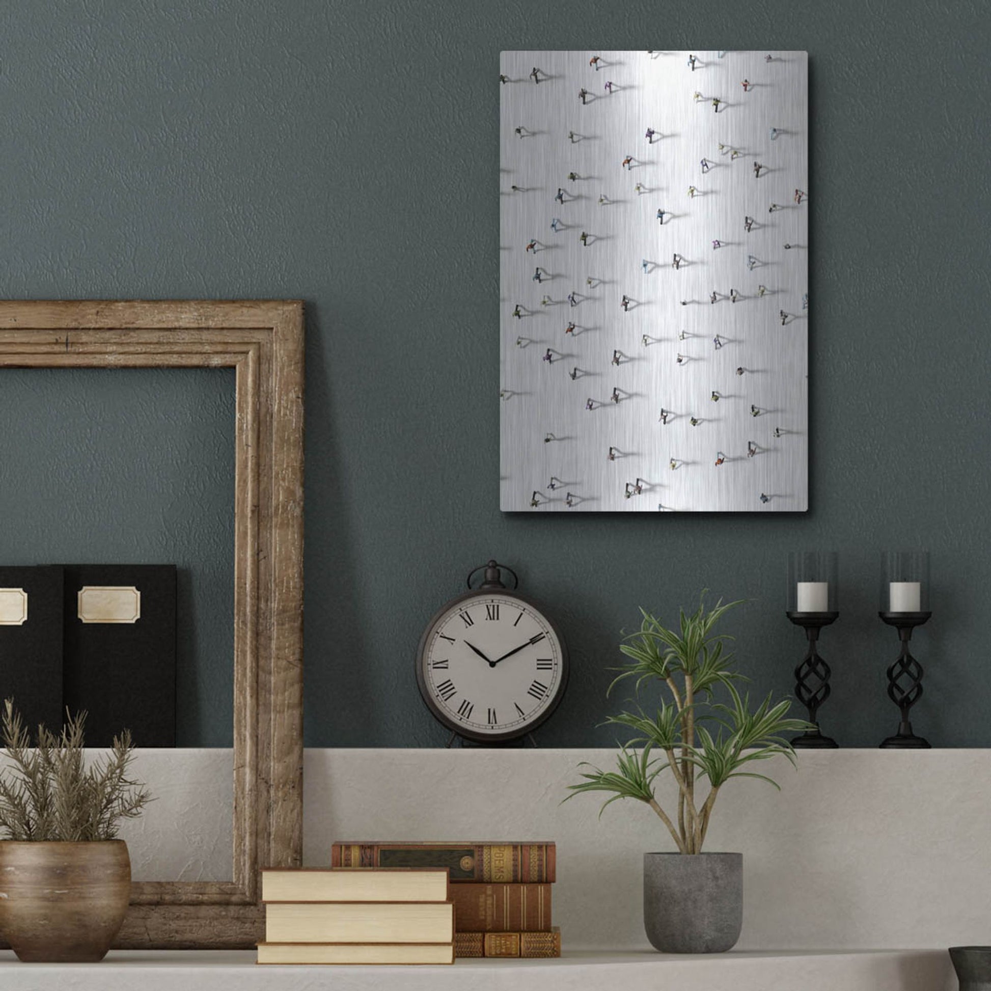Luxe Metal Art 'Time Passing By' by Luxe Portfolio, Metal Wall Art,12x16
