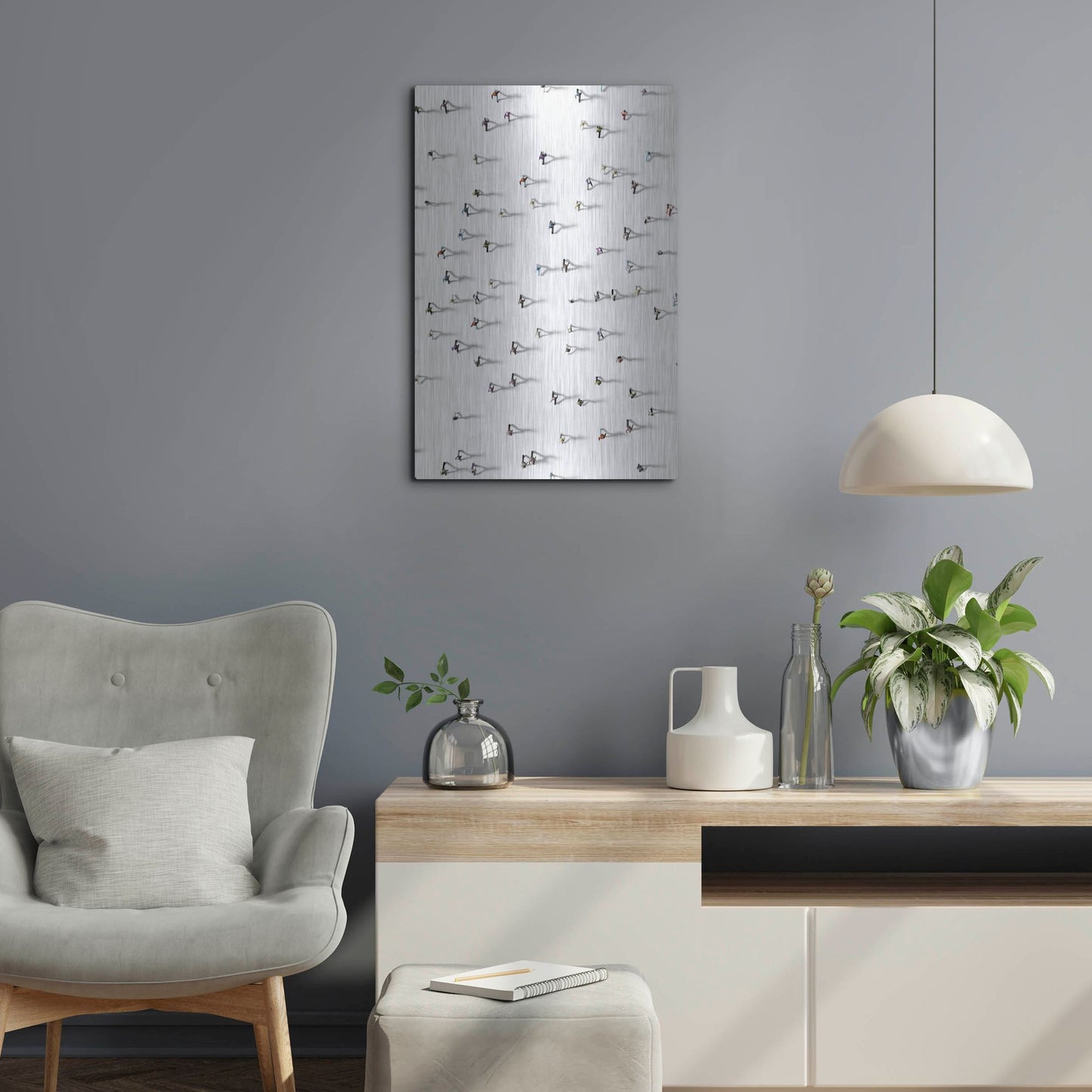 Luxe Metal Art 'Time Passing By' by Luxe Portfolio, Metal Wall Art,16x24