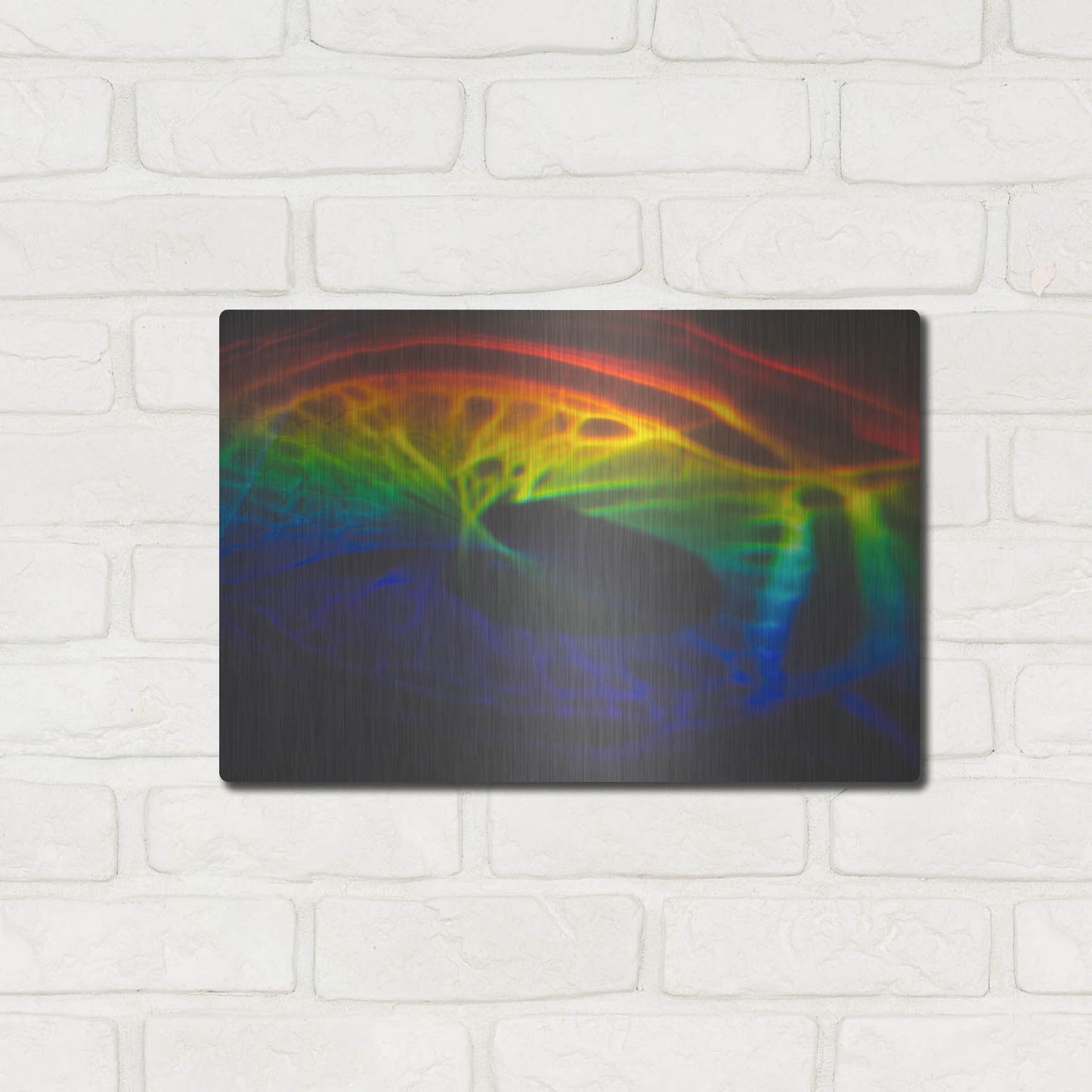 Luxe Metal Art 'This Is What I Looked Like Before I Was Human' by Luxe Portfolio, Metal Wall Art,16x12
