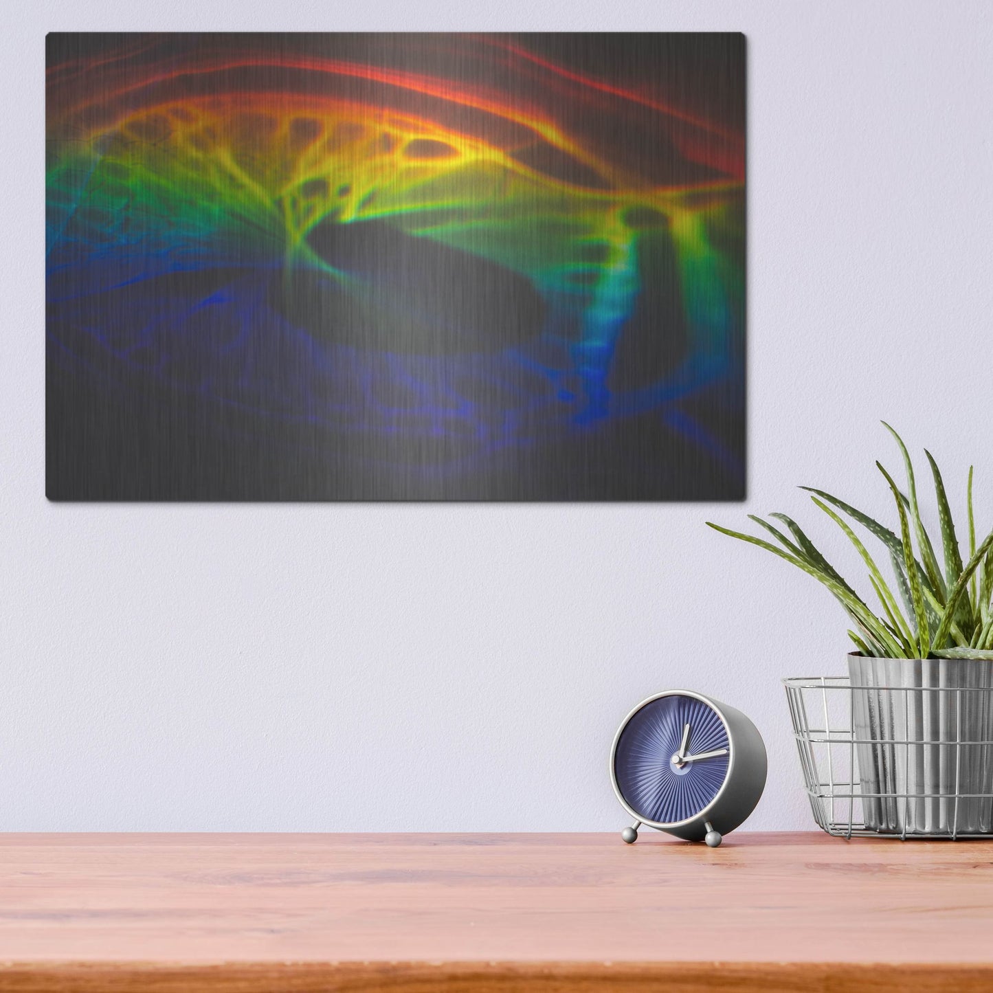 Luxe Metal Art 'This Is What I Looked Like Before I Was Human' by Luxe Portfolio, Metal Wall Art,16x12