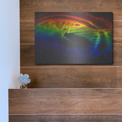 Luxe Metal Art 'This Is What I Looked Like Before I Was Human' by Luxe Portfolio, Metal Wall Art,16x12
