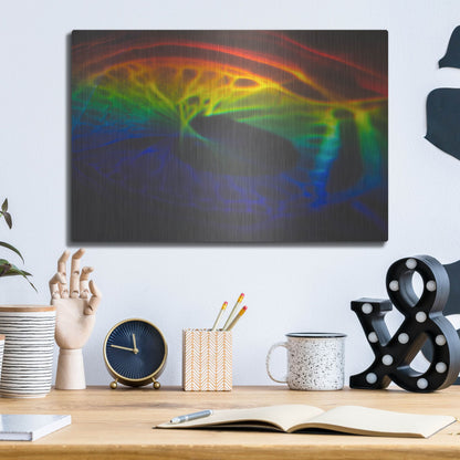 Luxe Metal Art 'This Is What I Looked Like Before I Was Human' by Luxe Portfolio, Metal Wall Art,16x12