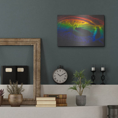 Luxe Metal Art 'This Is What I Looked Like Before I Was Human' by Luxe Portfolio, Metal Wall Art,16x12