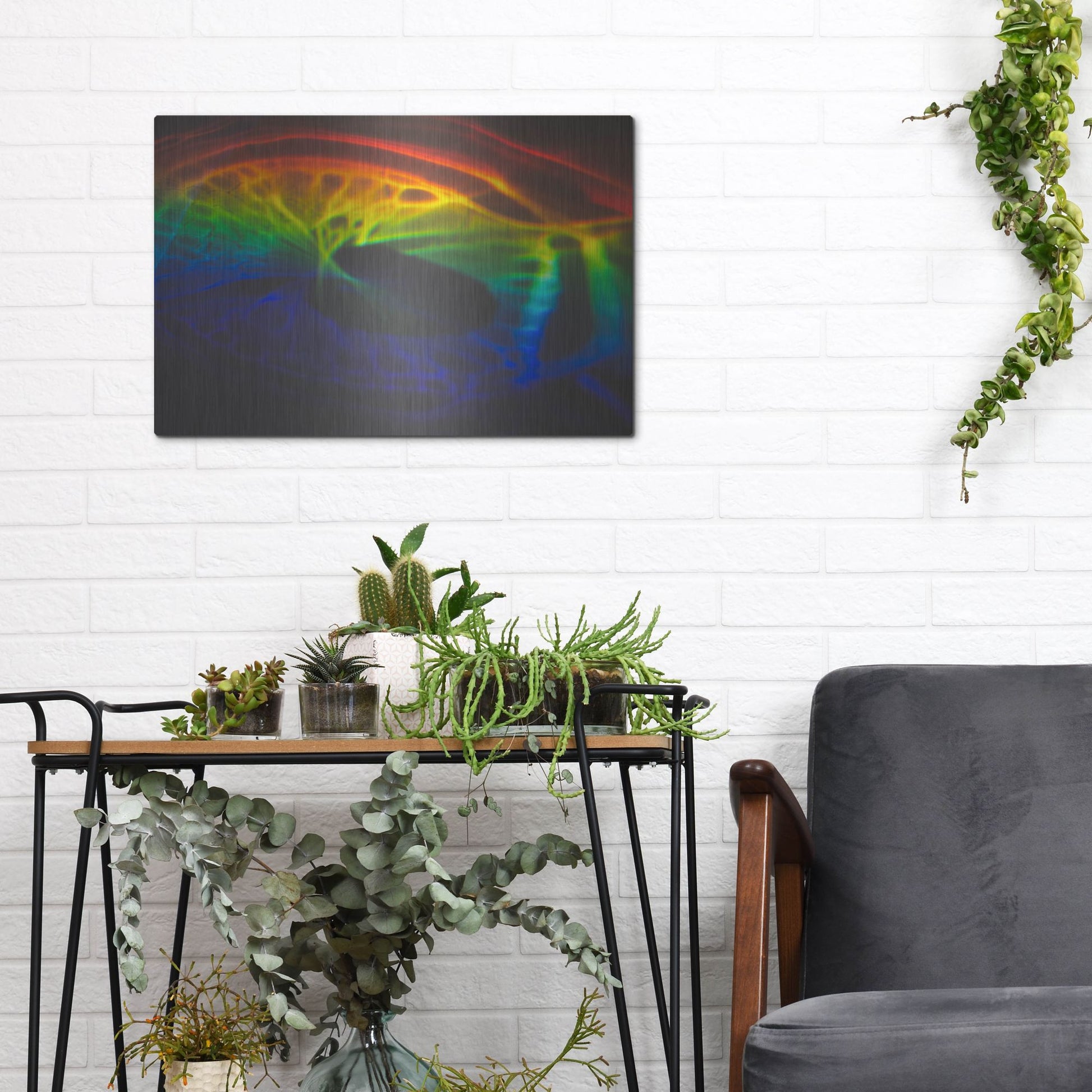 Luxe Metal Art 'This Is What I Looked Like Before I Was Human' by Luxe Portfolio, Metal Wall Art,16x12