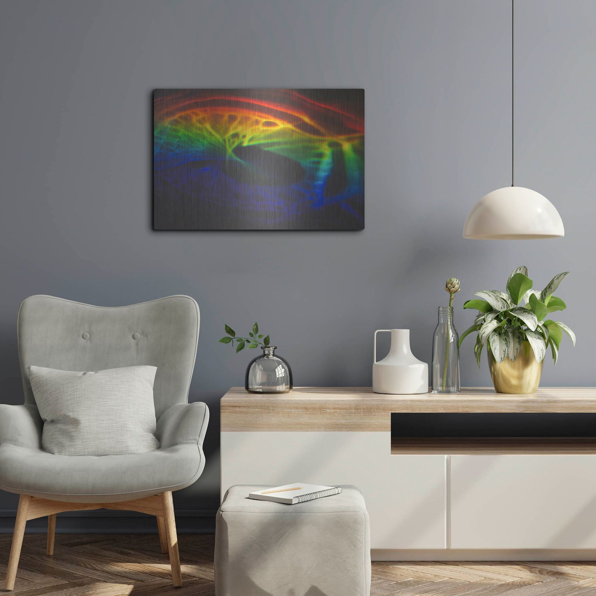 Luxe Metal Art 'This Is What I Looked Like Before I Was Human' by Luxe Portfolio, Metal Wall Art,24x16