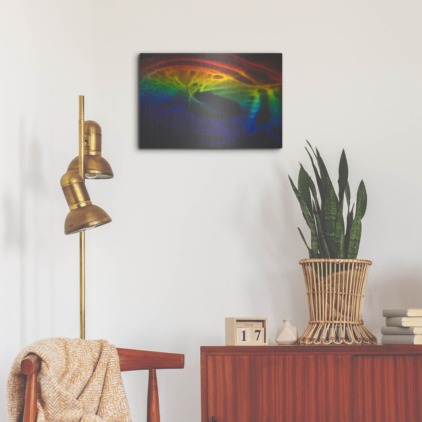 Luxe Metal Art 'This Is What I Looked Like Before I Was Human' by Luxe Portfolio, Metal Wall Art,24x16