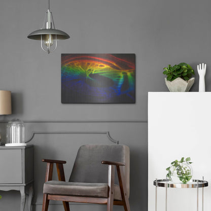 Luxe Metal Art 'This Is What I Looked Like Before I Was Human' by Luxe Portfolio, Metal Wall Art,24x16