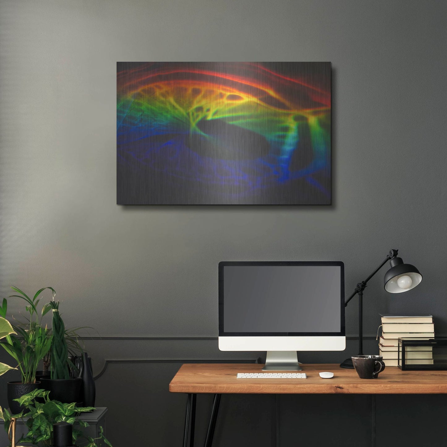 Luxe Metal Art 'This Is What I Looked Like Before I Was Human' by Luxe Portfolio, Metal Wall Art,36x24