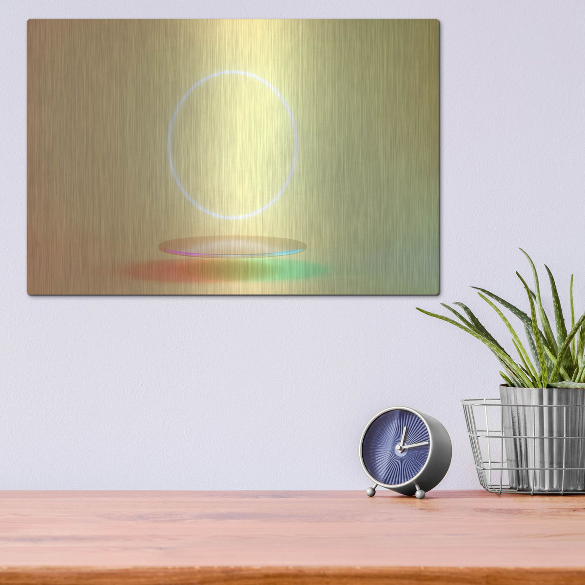 Luxe Metal Art 'The Fallen Sun' by Luxe Portfolio, Metal Wall Art,16x12