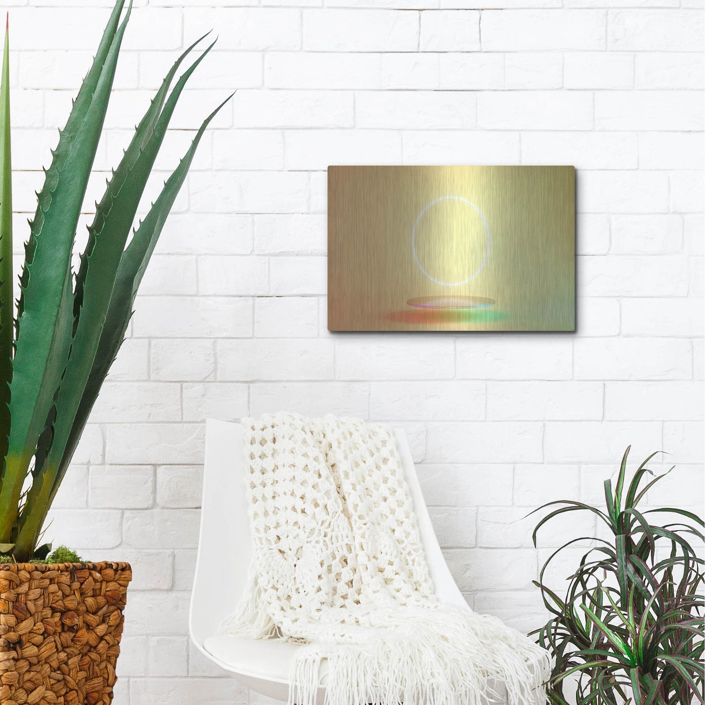 Luxe Metal Art 'The Fallen Sun' by Luxe Portfolio, Metal Wall Art,16x12
