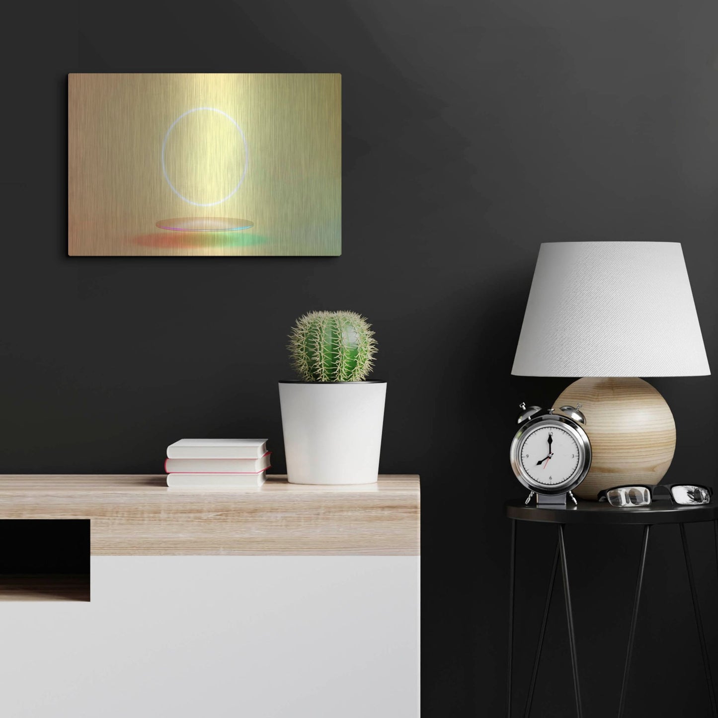 Luxe Metal Art 'The Fallen Sun' by Luxe Portfolio, Metal Wall Art,24x16