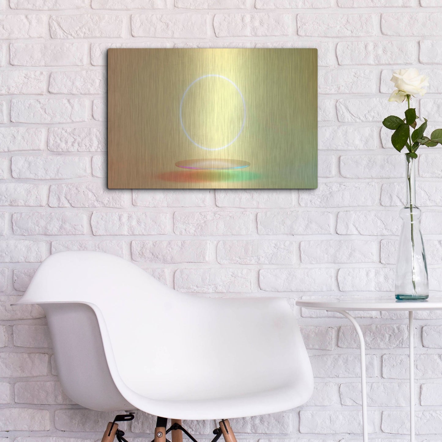 Luxe Metal Art 'The Fallen Sun' by Luxe Portfolio, Metal Wall Art,24x16