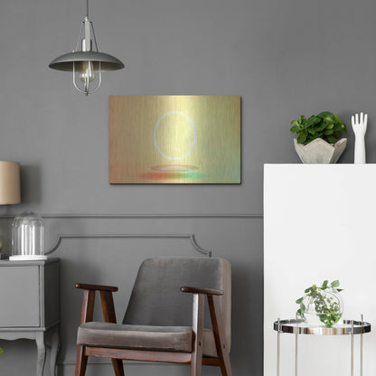 Luxe Metal Art 'The Fallen Sun' by Luxe Portfolio, Metal Wall Art,24x16