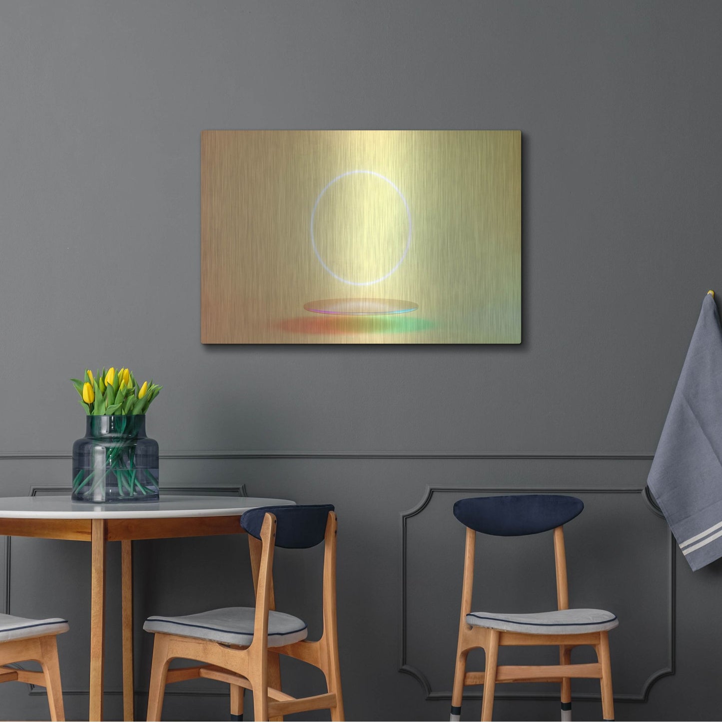 Luxe Metal Art 'The Fallen Sun' by Luxe Portfolio, Metal Wall Art,36x24