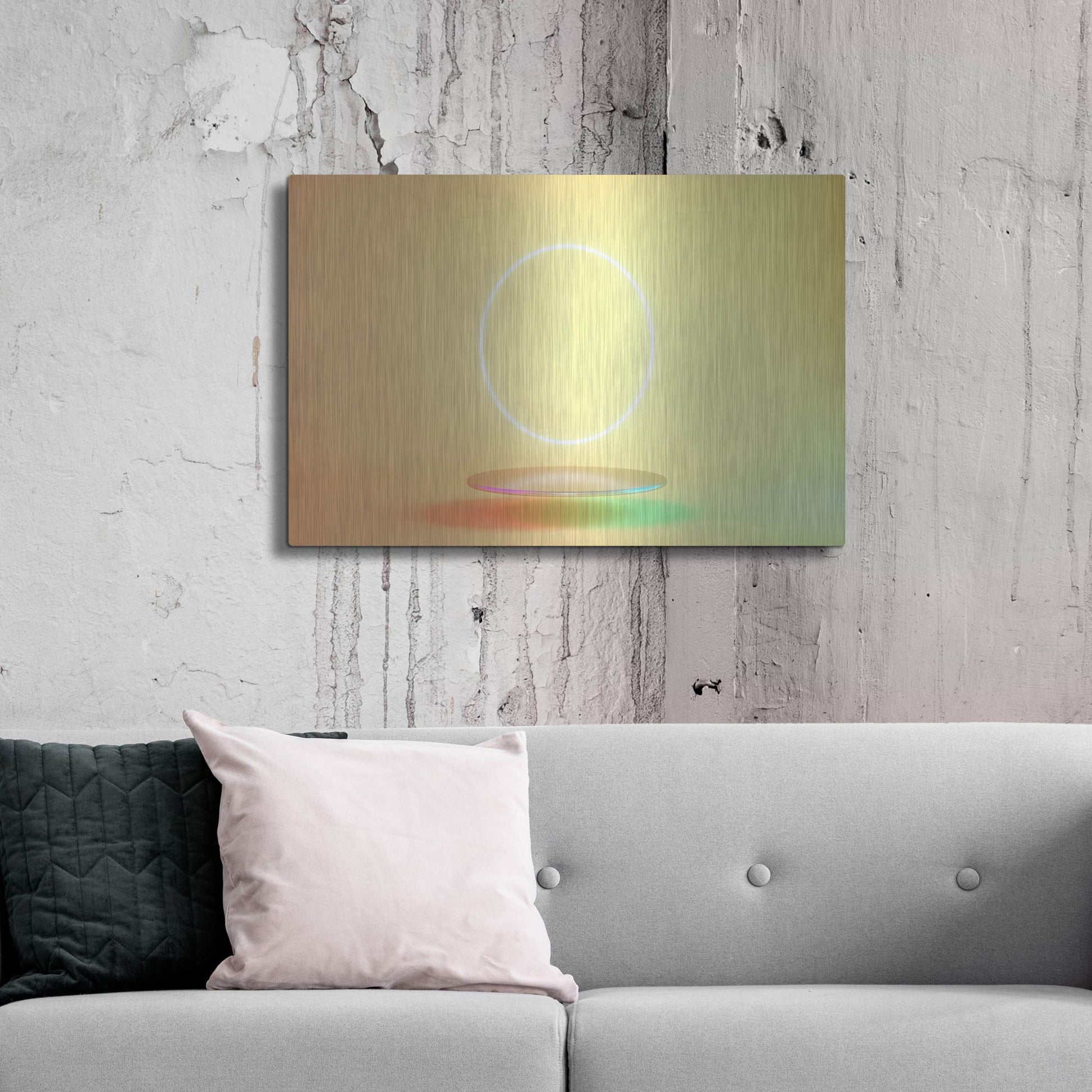 Luxe Metal Art 'The Fallen Sun' by Luxe Portfolio, Metal Wall Art,36x24