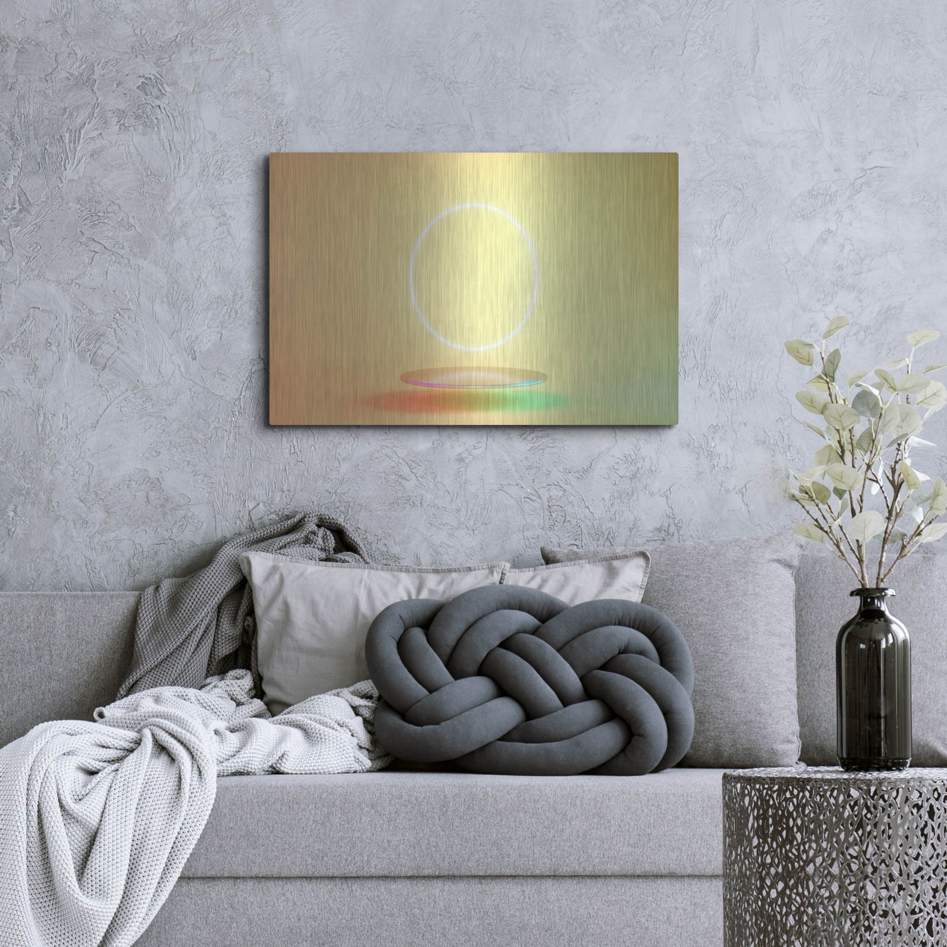 Luxe Metal Art 'The Fallen Sun' by Luxe Portfolio, Metal Wall Art,36x24