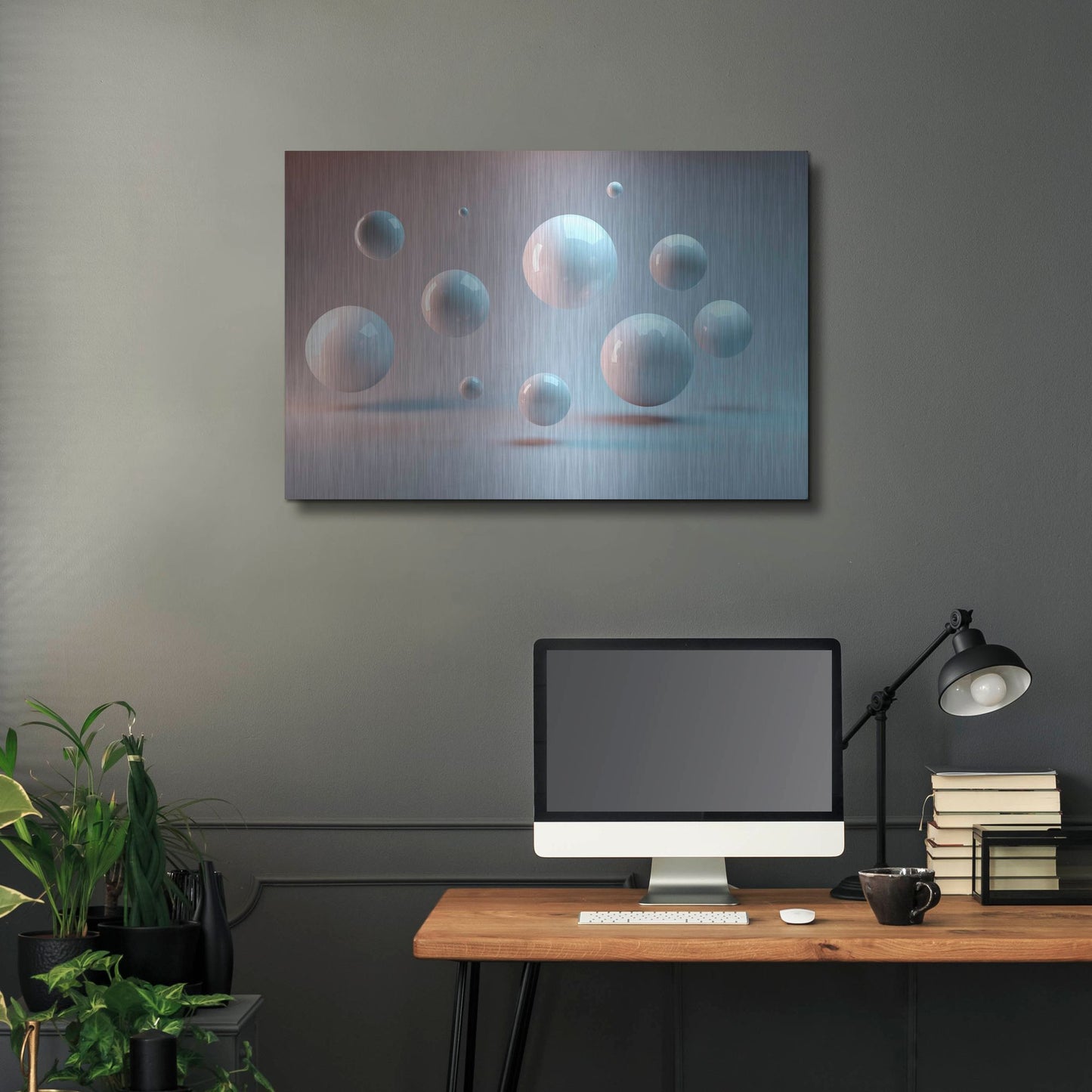 Luxe Metal Art 'Suspended' by Luxe Portfolio, Metal Wall Art,36x24