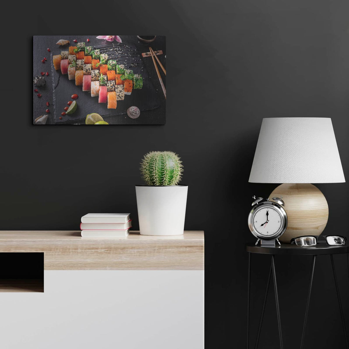 'Sushi Board' by Luxe Metal Portfolio – Metal Wall Art, 24x16 room view